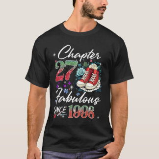 Camiseta Capítulo 27 Fabuloso EST 1998 27º Aniversário Flor