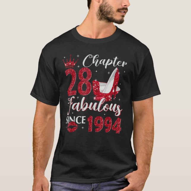 Camiseta Capítulo 28 Fabuloso Desde 1994 28º aniversário (Frente)
