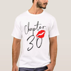 Camiseta Capítulo 30 Anos Lábios Adoram 30 O Nascer De An