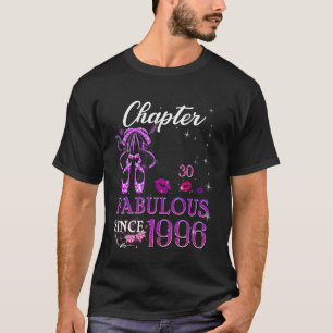 Camiseta Capítulo 30 Fabuloso Desde 1996 30º Aniversário Mu