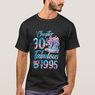 Camiseta Capítulo 30 Fabuloso EST 1995 30 Floral Aniversári