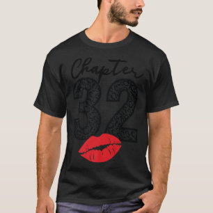 Camiseta Capítulo 32 Lábios Feliz Aniversário Leopardo 32 a