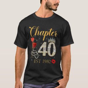 Camiseta Capítulo 40 Anos EST 1982 aniversário de 40 anos