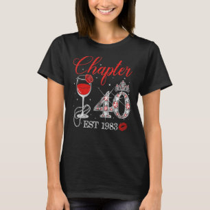 Camiseta Capítulo 40 Anos EST 1983 aniversário de 40 anos R
