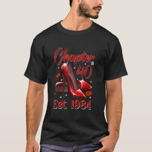 Camiseta Capítulo 40 Anos EST 1984 aniversário de 40 anos V