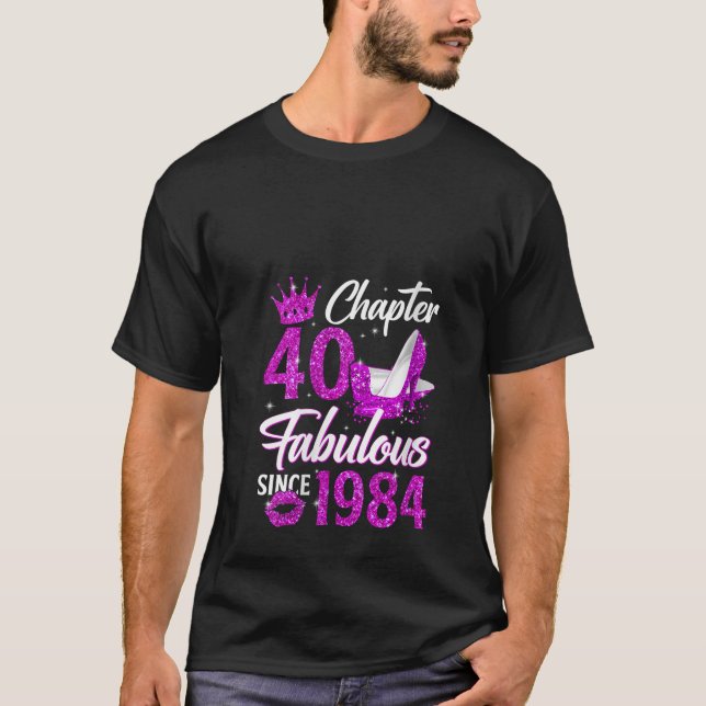 Camiseta Capítulo 40 Fabuloso Desde 1984 40º aniversário do (Frente)