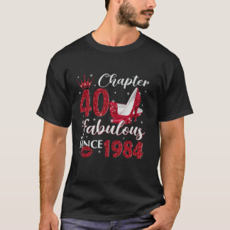 Camiseta Capítulo 40 Fabuloso Desde 1984 aniversário de 40 