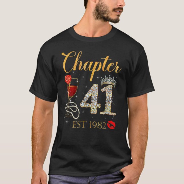 Camiseta Capítulo 41 Anos EST 1982 41Rosa vermelha de Anive (Frente)