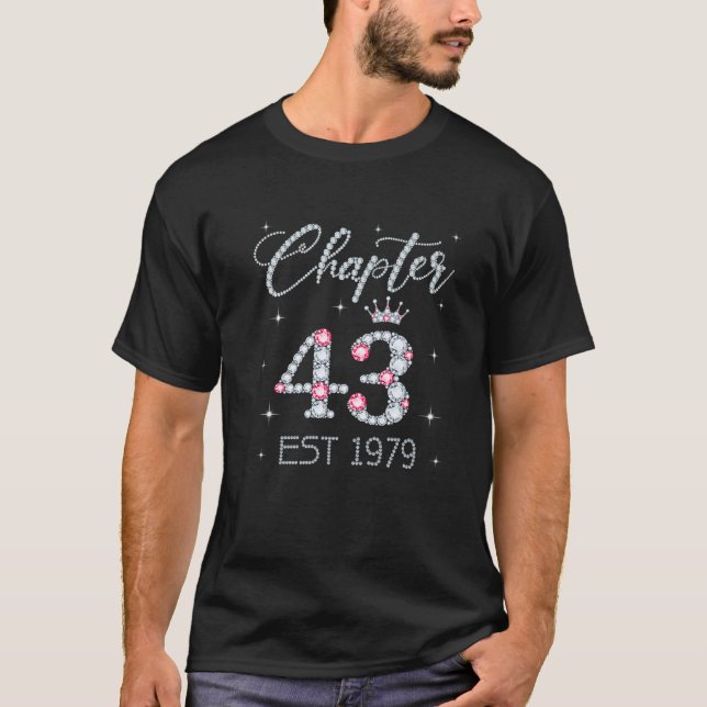 Camiseta Capítulo 43 EST 1979 43Rd Presente De Aniversário  (Frente)