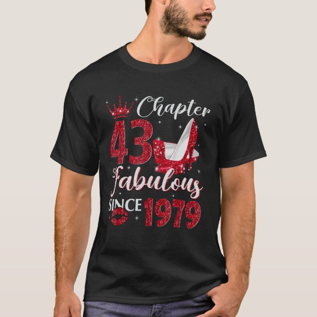 Camiseta Capítulo 43 Fabuloso Desde 1979 43º Aniversário Pa (Frente)