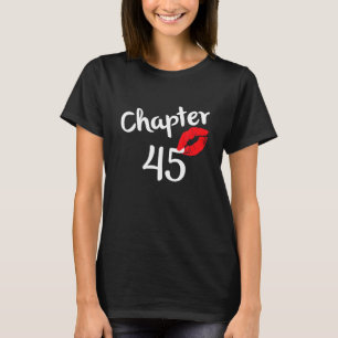 Camiseta Capítulo 45 Anos 45 Feliz Aniversário Lábios Menin