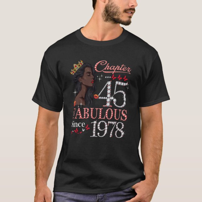 Camiseta Capítulo 45 Fabuloso desde 1978 45º Aniversário da (Frente)