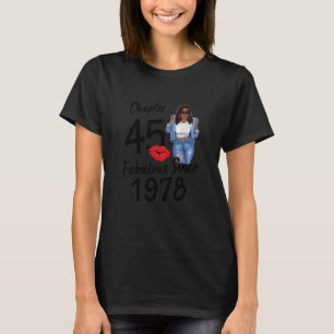 Camiseta Capítulo 45 Fabuloso Desde 1978, Aniversário Da Me