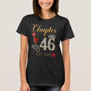 Camiseta Capítulo 46 Anos EST 1977 46ª Rosa vermelha de ani