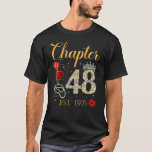 Camiseta Capítulo 48 Anos EST 1975 48ª Rosa vermelha de ani