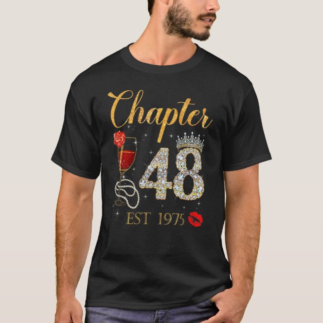 Camiseta Capítulo 48 Anos EST 1975 48ª Rosa vermelha de ani (Frente)