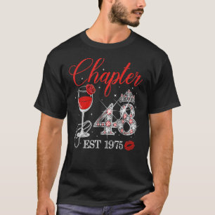 Camiseta Capítulo 48 Anos EST 1975 48ª Rosa vermelha de ani