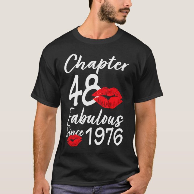 Camiseta Capítulo 48 Fabuloso Desde 1976 48º Lábios De Aniv (Frente)