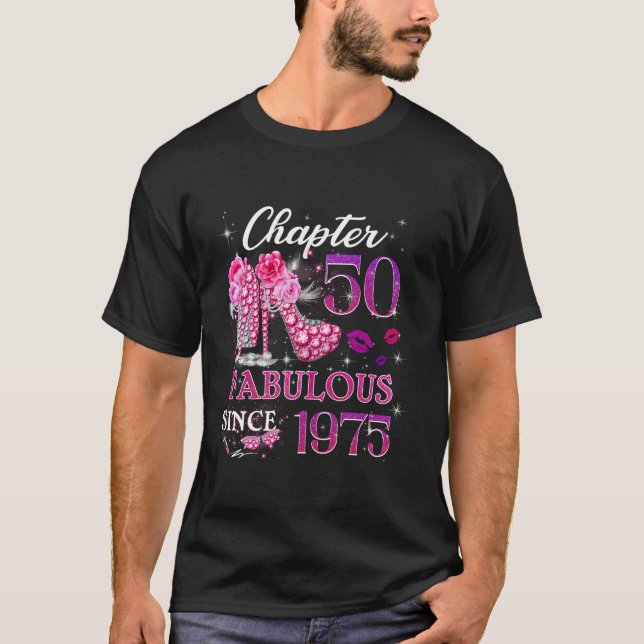 Camiseta Capítulo 50 Fabuloso desde 1975 50º aniversário da (Frente)