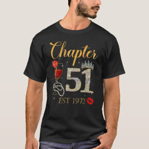 Camiseta Capítulo 51 Anos EST 1972 51ruas Rosa vermelha de