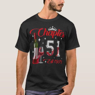 Camiseta Capítulo 51 YO Est 1971 51ruas Vinho Tinto De Aniv