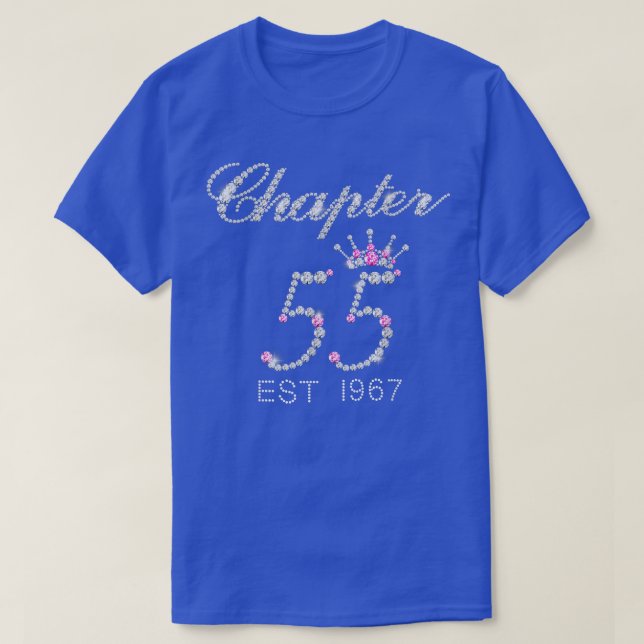 Camiseta Capítulo 55 EST 1967 55º Presente De Aniversário P (Frente do Design)