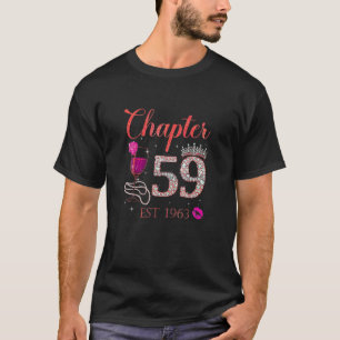 Camiseta Capítulo 59 Anos EST 1963 59A Rosa vermelha De An