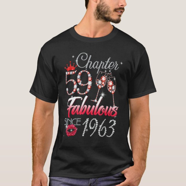 Camiseta Capítulo 59 Fabuloso desde 1963 59º Aniversário da (Frente)