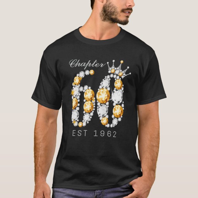Camiseta Capítulo 60 EST 1962 60O Presente De Aniversário P (Frente)