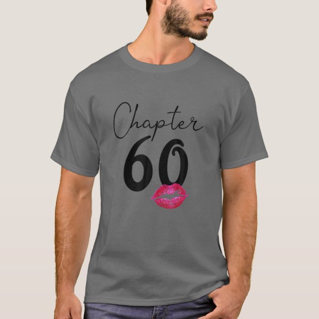 Camiseta Capítulo 60 Feliz Aniversário 60º Nascer Em 1962 (Frente)