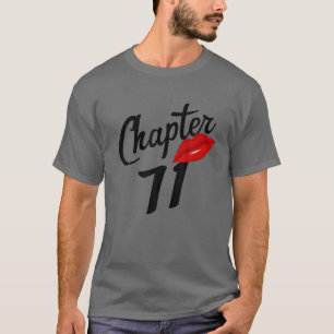 Camiseta Capítulo 71 Anos Lábios Adoram Nascer Do Capítulo 