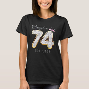 Camiseta Capítulo 74 Est 1948 74º Aniversário Das Mulheres