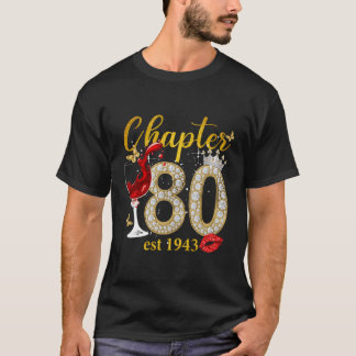 Camiseta Capítulo 80 Fabuloso Desde 1943 80 Para