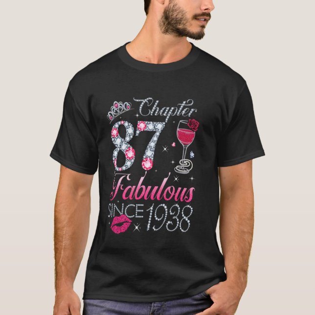 Camiseta Capítulo 87 Fabuloso Desde 1938 Presente de 87º An (Frente)