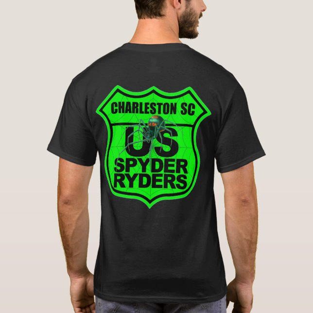 Camiseta Capítulo Charleston SC - Logotipo 2 Lados Verde (Verso)