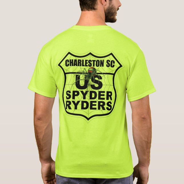 Camiseta Capítulo Charleston SC - Logotipo 2 Sided Trans (Verso)