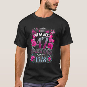 Camiseta Capítulo das Mulheres 47 Fabuloso Desde 1978 47º A