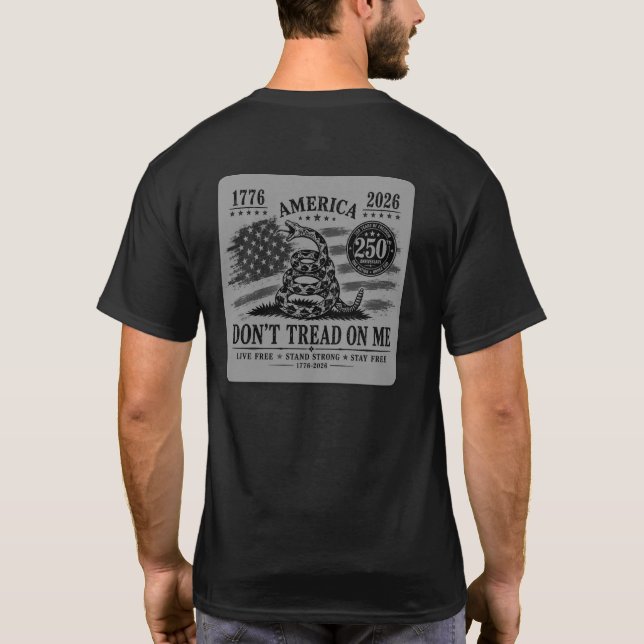 Camiseta Capítulo de Connecticut - 250 Não Pise Em Mim 2s (Verso)
