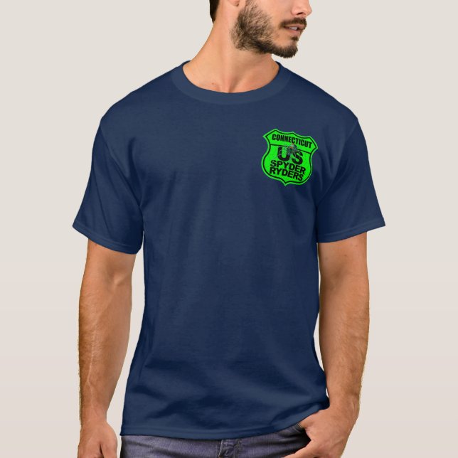 Camiseta Capítulo de Connecticut - Logo Verde Bolso (Frente)
