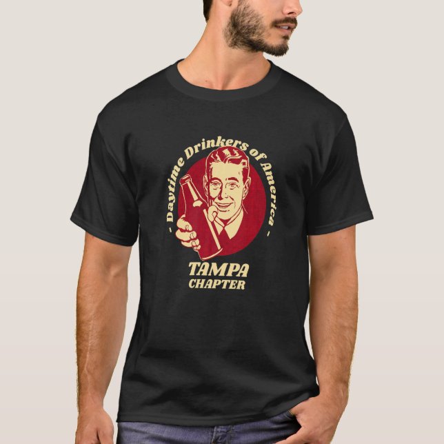 Camiseta Capítulo de Tampa Bebedores Diurnos Cerveja   Humo (Frente)