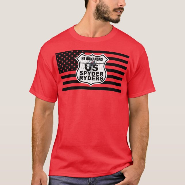 Camiseta Capítulo do NE Arkansas - Black Flag e Logos (Frente)
