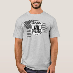 Camiseta Capítulo do Tennessee Central - Bandeira Desgastad