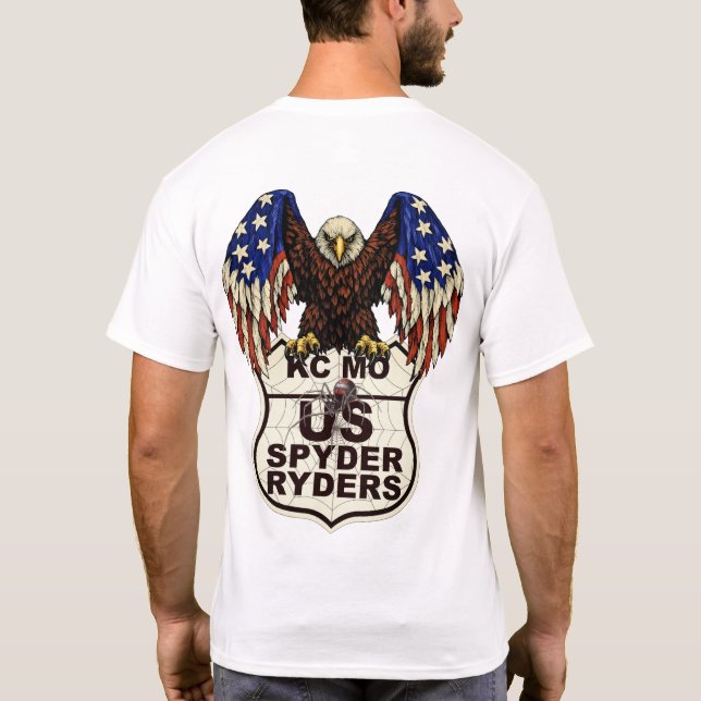 Camiseta Capítulo KC MO - Logotipo da Águia 2s (Verso)