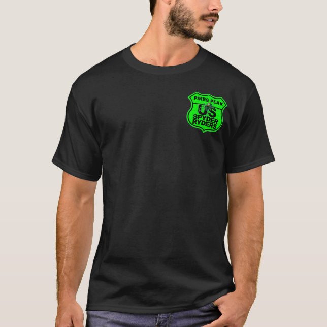 Camiseta Capítulo Pikes Peak - Logo Verde Bolso (Frente)