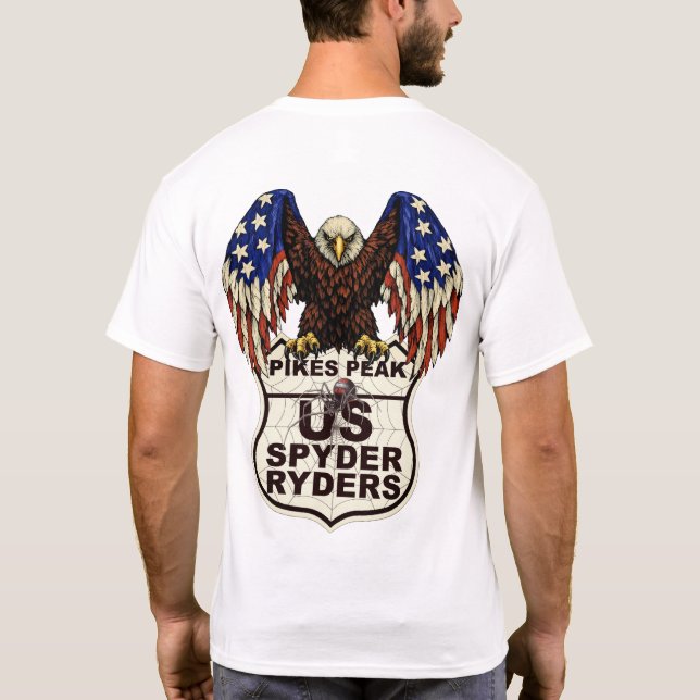 Camiseta Capítulo Pikes Peak - Logotipo da Águia 2s (Verso)