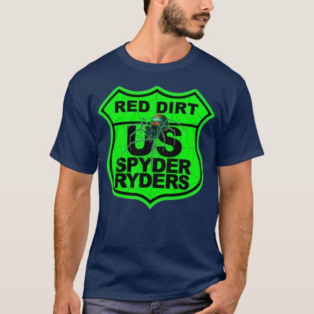 Camiseta Capítulo Red Dirt - Logotipo Verde Segurança (Frente)