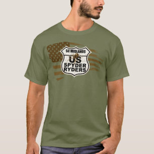 Camiseta Capítulo SC Midlands - Bandeira Rasgada sépia