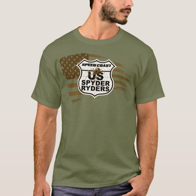 Camiseta Capítulo Speed Coast - Bandeira Rasgada sépia (Frente)