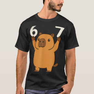 Camiseta Capivara 67 Meme Seis Sete Engraçado