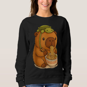Camiseta Capivara Anime Ramen Tartaruga Gráfico Engraçado K